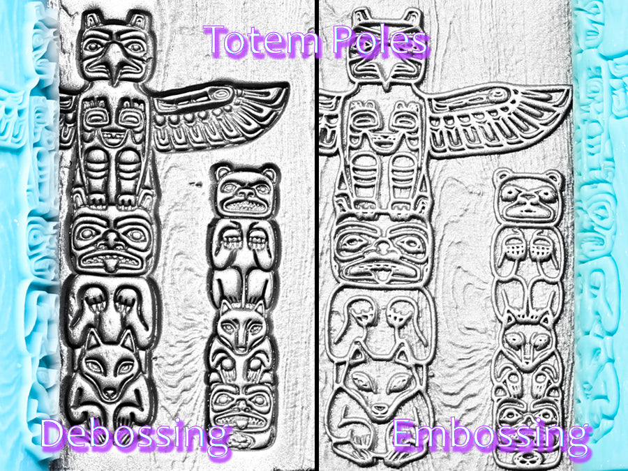 Totem Poles Deep Impression Texture Rollers