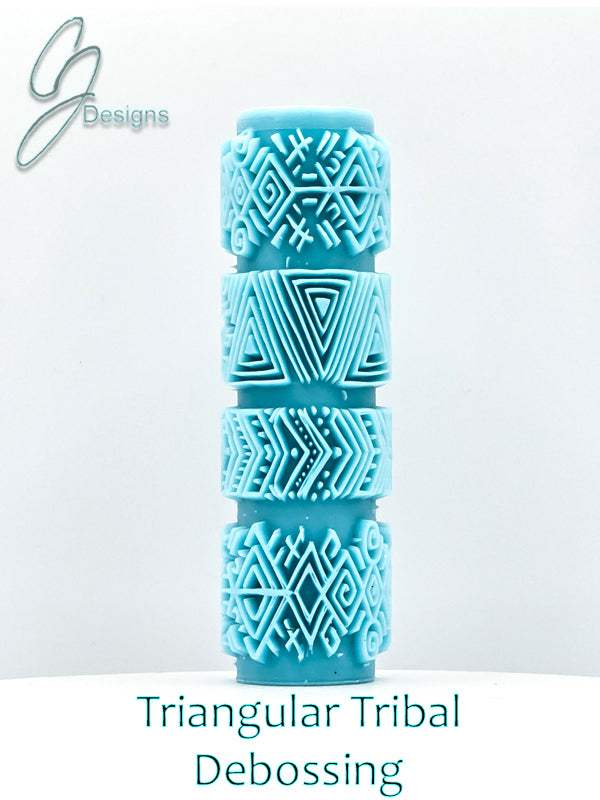 Triangular Tribal Deep Impression Texture Rollers