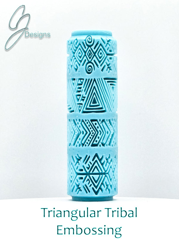 Triangular Tribal Deep Impression Texture Rollers