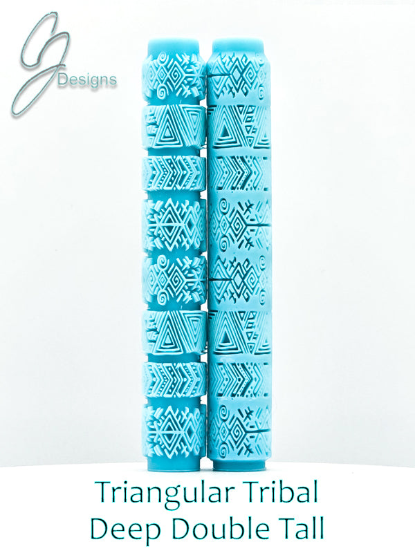 Triangular Tribal Deep Impression Texture Rollers