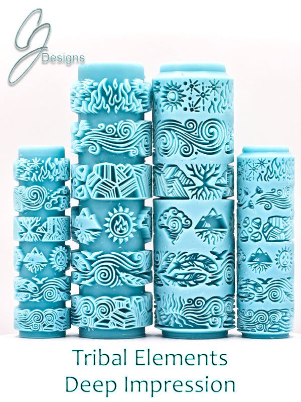 Tribal Elements Deep Impression Texture Rollers