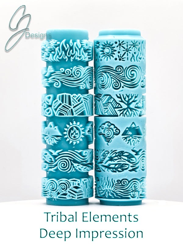 Tribal Elements Deep Impression Texture Rollers