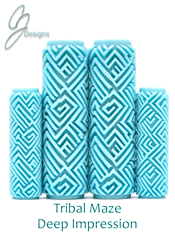 Tribal Maze Deep Impression Texture Rollers