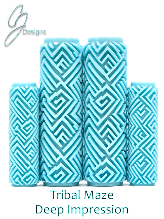 Tribal Maze Deep Impression Texture Rollers