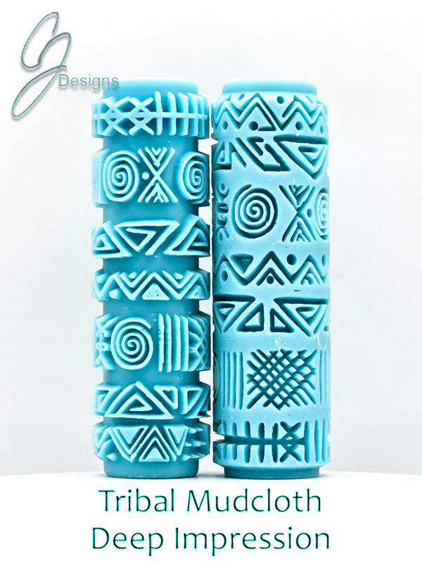 Tribal Mudcloth Deep Impression Texture Rollers