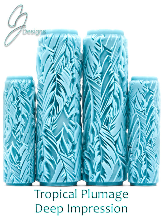Tropical Plumage Deep Impression Texture Rollers