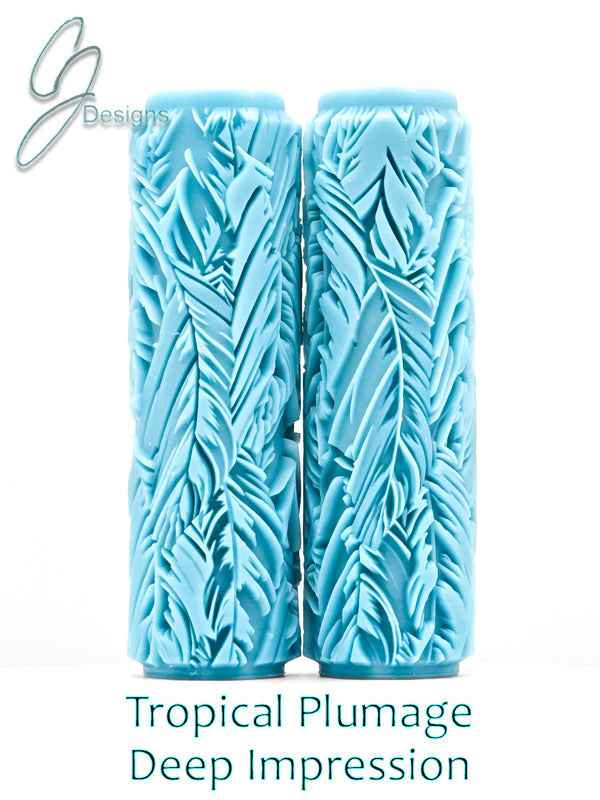 Tropical Plumage Deep Impression Texture Rollers