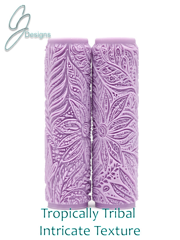 Tropically Tribal Intricate Detail Texture Roller