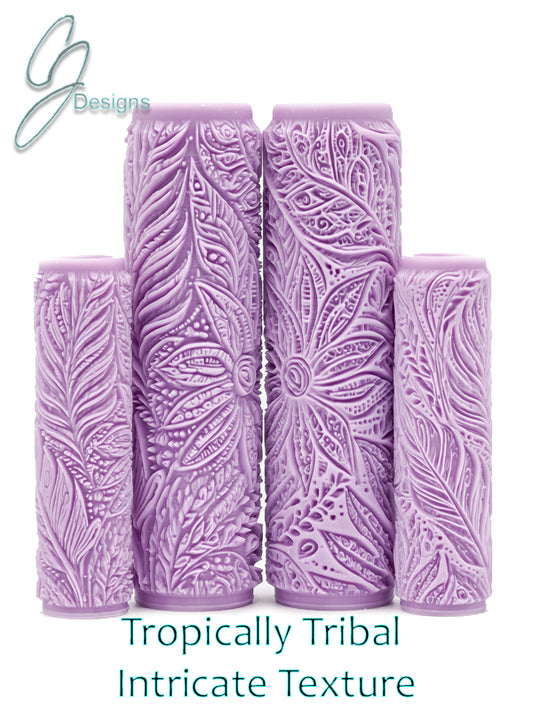 Tropically Tribal Intricate Detail Texture Roller