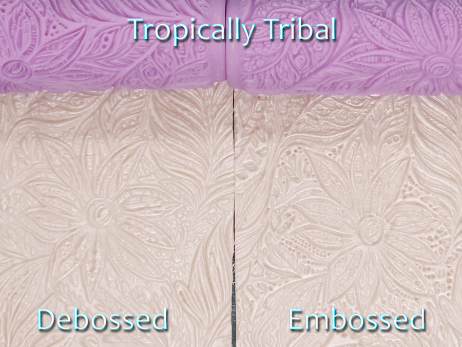 Tropically Tribal Intricate Detail Texture Roller