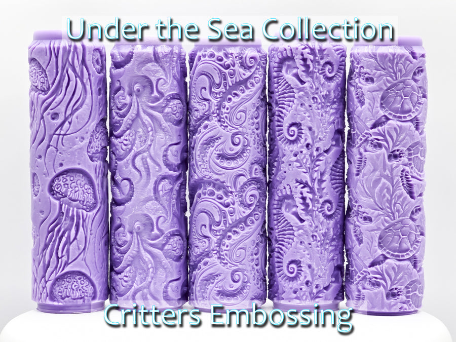 Under the Sea Collection Intricate Detail Texture Rollers