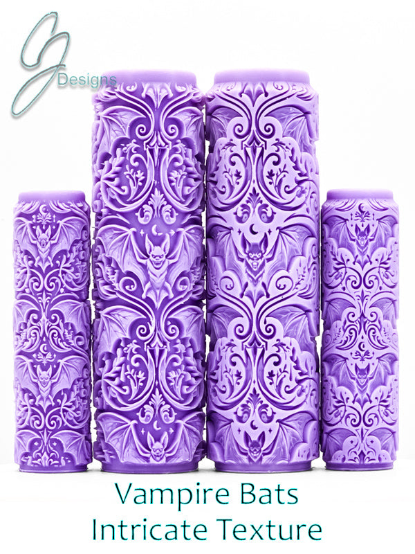 Vampire Bats Intricate Detail Texture Roller