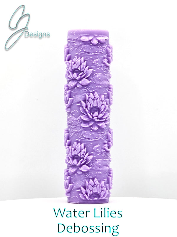 Water Lilies Intricate Detail Texture Roller