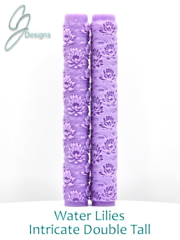Water Lilies Intricate Detail Texture Roller