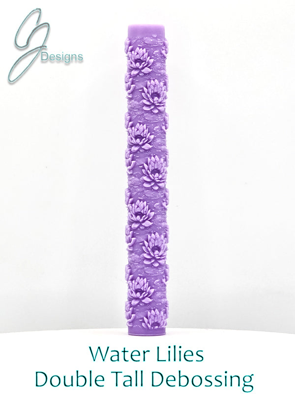 Water Lilies Intricate Detail Texture Roller