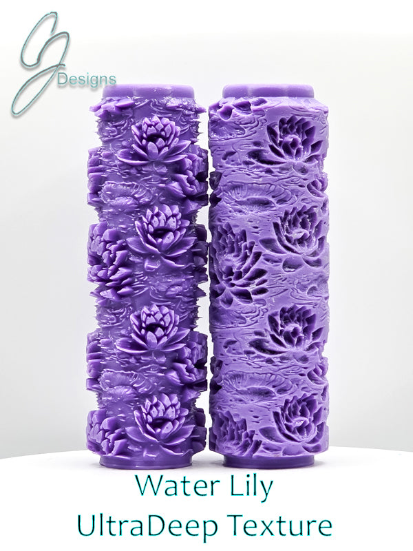 Water Lilies Floral Collection Ultra Deep Texture Roller