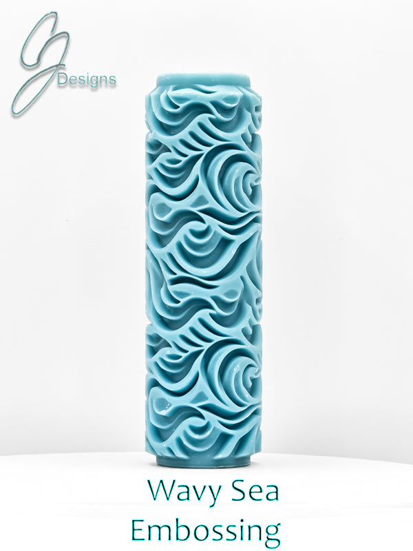 Wavy Sea Deep Impression Texture Rollers