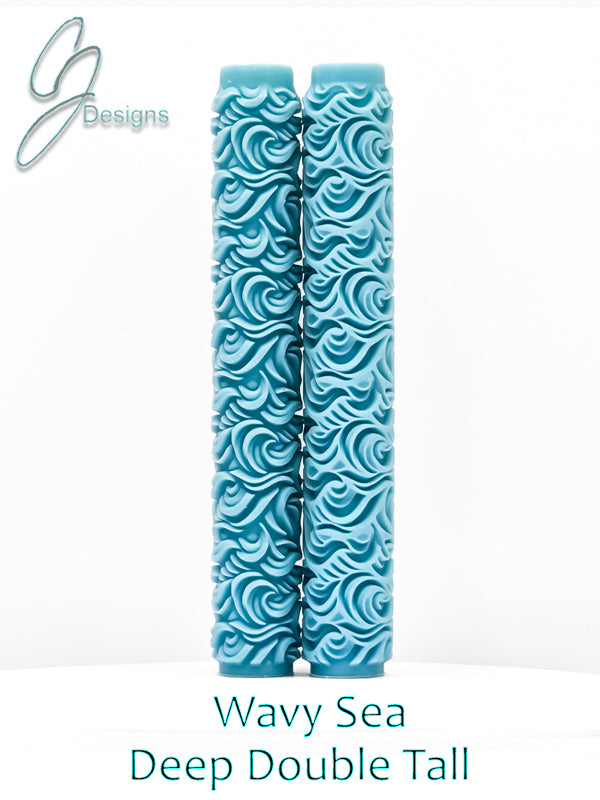 Wavy Sea Deep Impression Texture Rollers