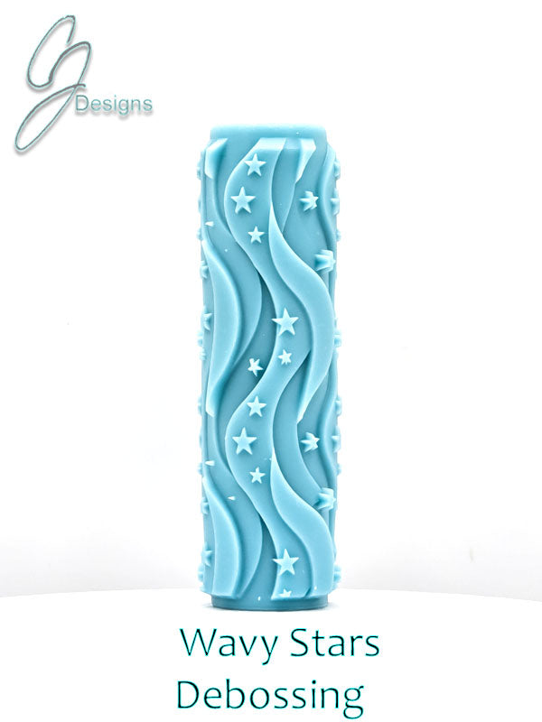 Wavy Stars Deep Impression Texture Roller