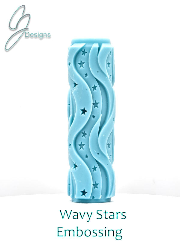 Wavy Stars Deep Impression Texture Roller