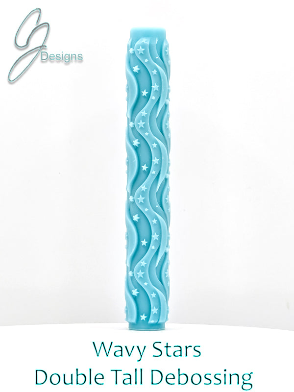 Wavy Stars Deep Impression Texture Roller