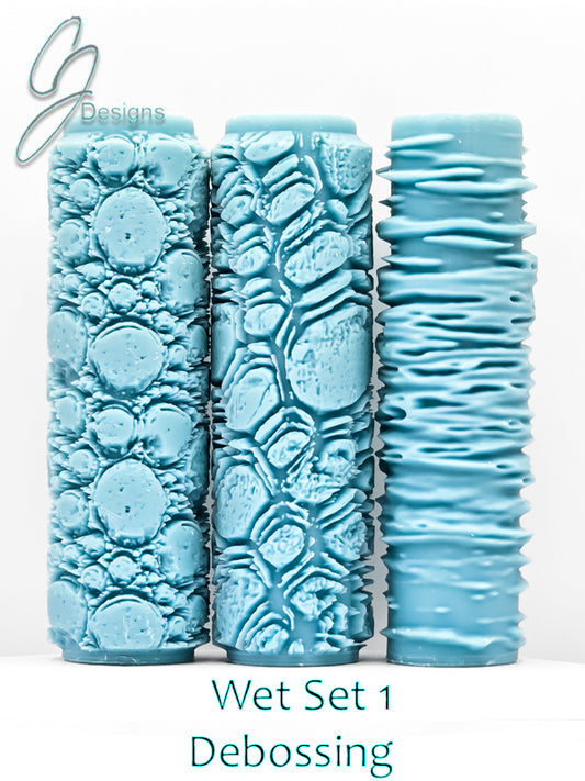 Wet Set Collection 1 & 2 Deep Impression Texture Rollers