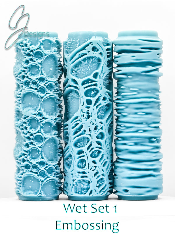 Wet Set Collection 1 & 2 Deep Impression Texture Rollers