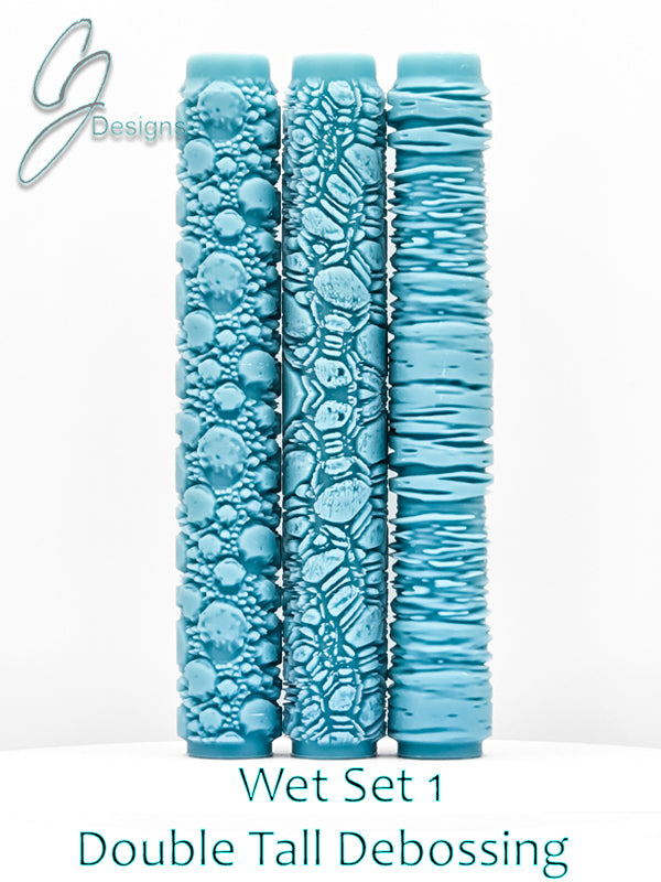 Wet Set Collection 1 & 2 Deep Impression Texture Rollers
