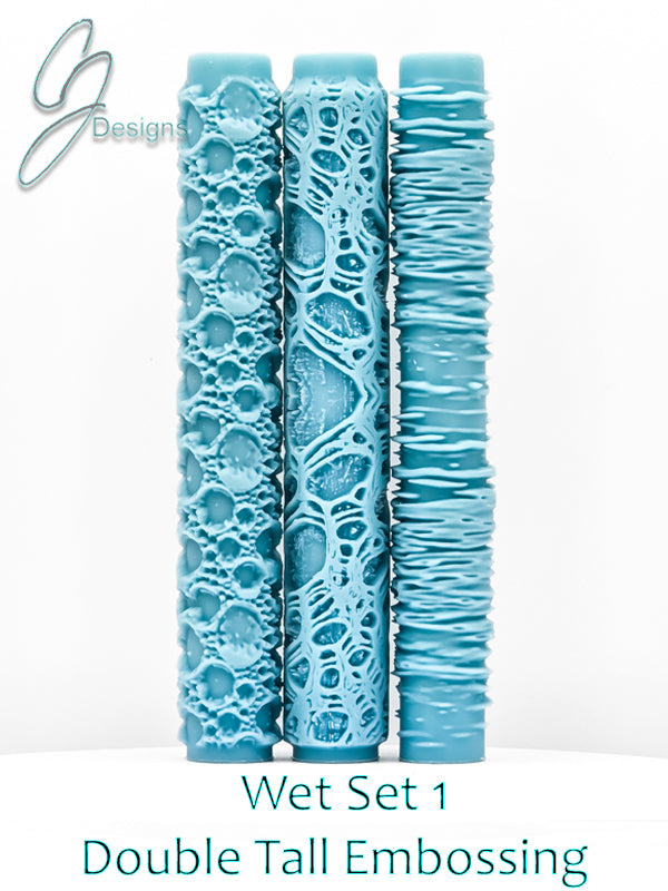 Wet Set Collection 1 & 2 Deep Impression Texture Rollers