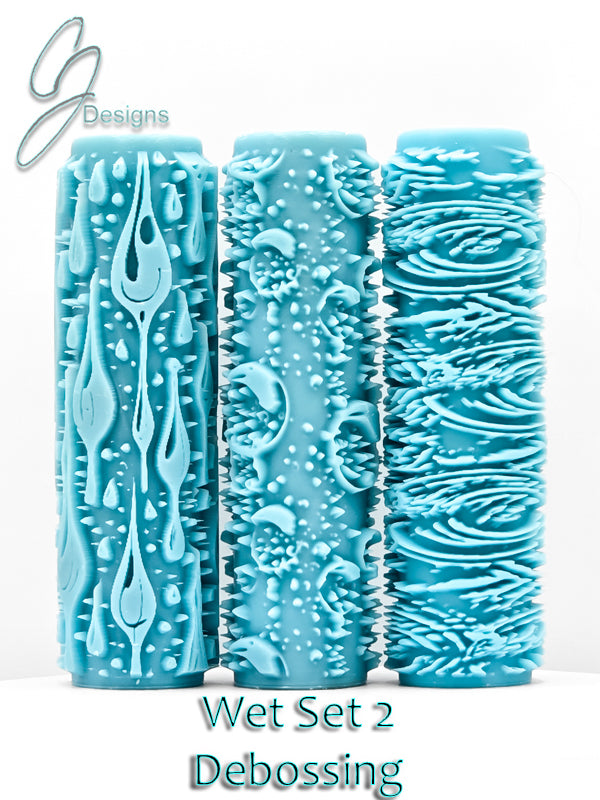 Wet Set Collection 1 & 2 Deep Impression Texture Rollers