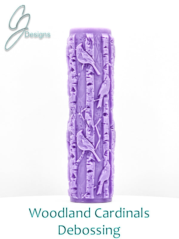 Woodland Cardinals Intricate Detail Texture Roller