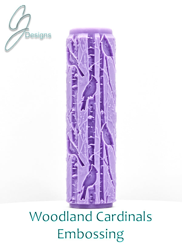 Woodland Cardinals Intricate Detail Texture Roller