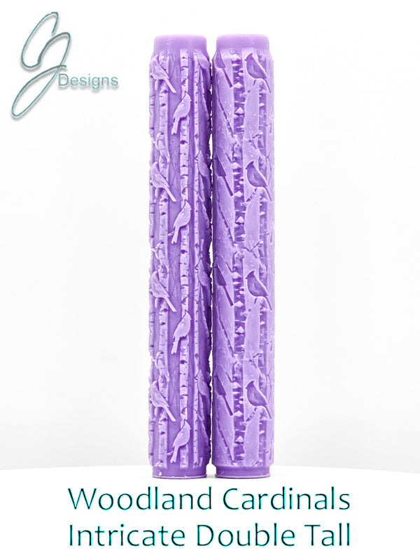 Woodland Cardinals Intricate Detail Texture Roller