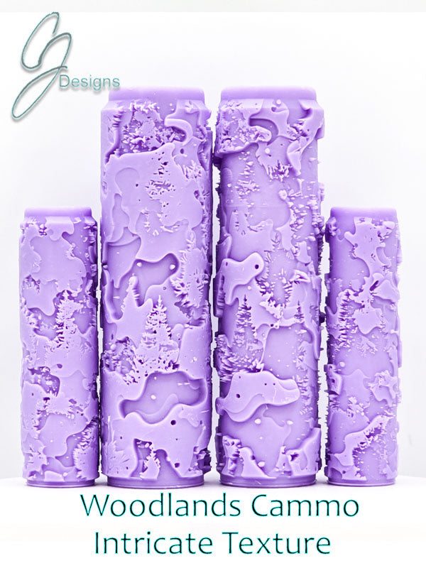 Woodlands Cammo Intricate Detail Texture Roller