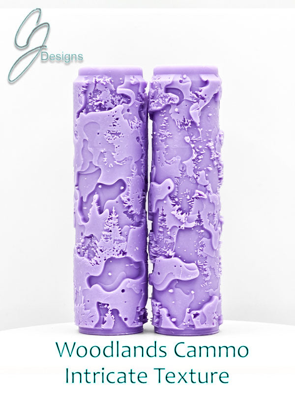 Woodlands Cammo Intricate Detail Texture Roller