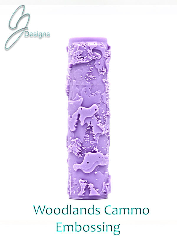 Woodlands Cammo Intricate Detail Texture Roller
