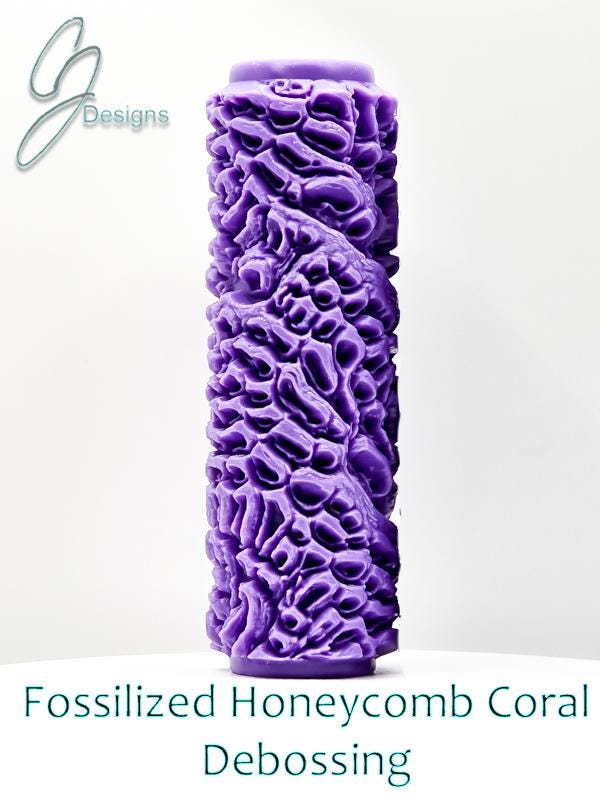 Fossilized Honeycomb Coral Nature's Textures Collection Ultra Deep Texture Roller