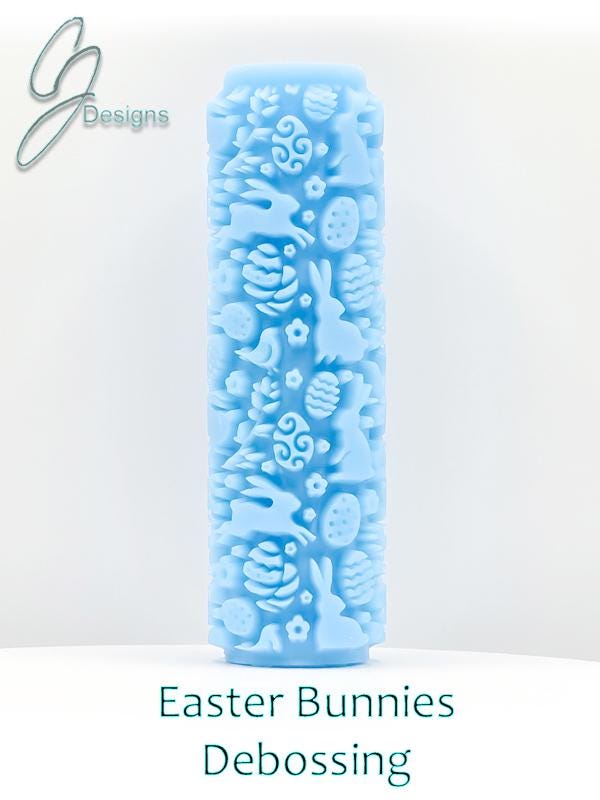 Easter Bunnies Deep Impression Texture Rollers