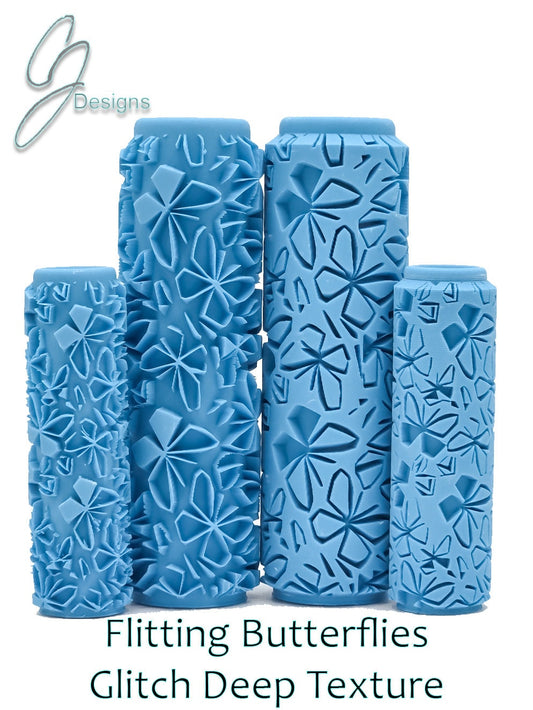 Flitting Butterflies Deep Impression Texture Roller