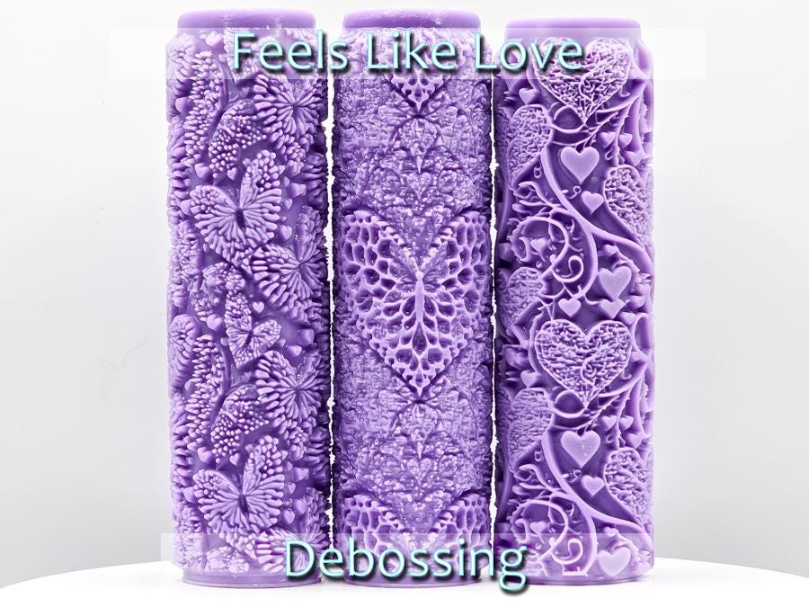 Feels Like Love Collection Intricate Detail Texture Rollers