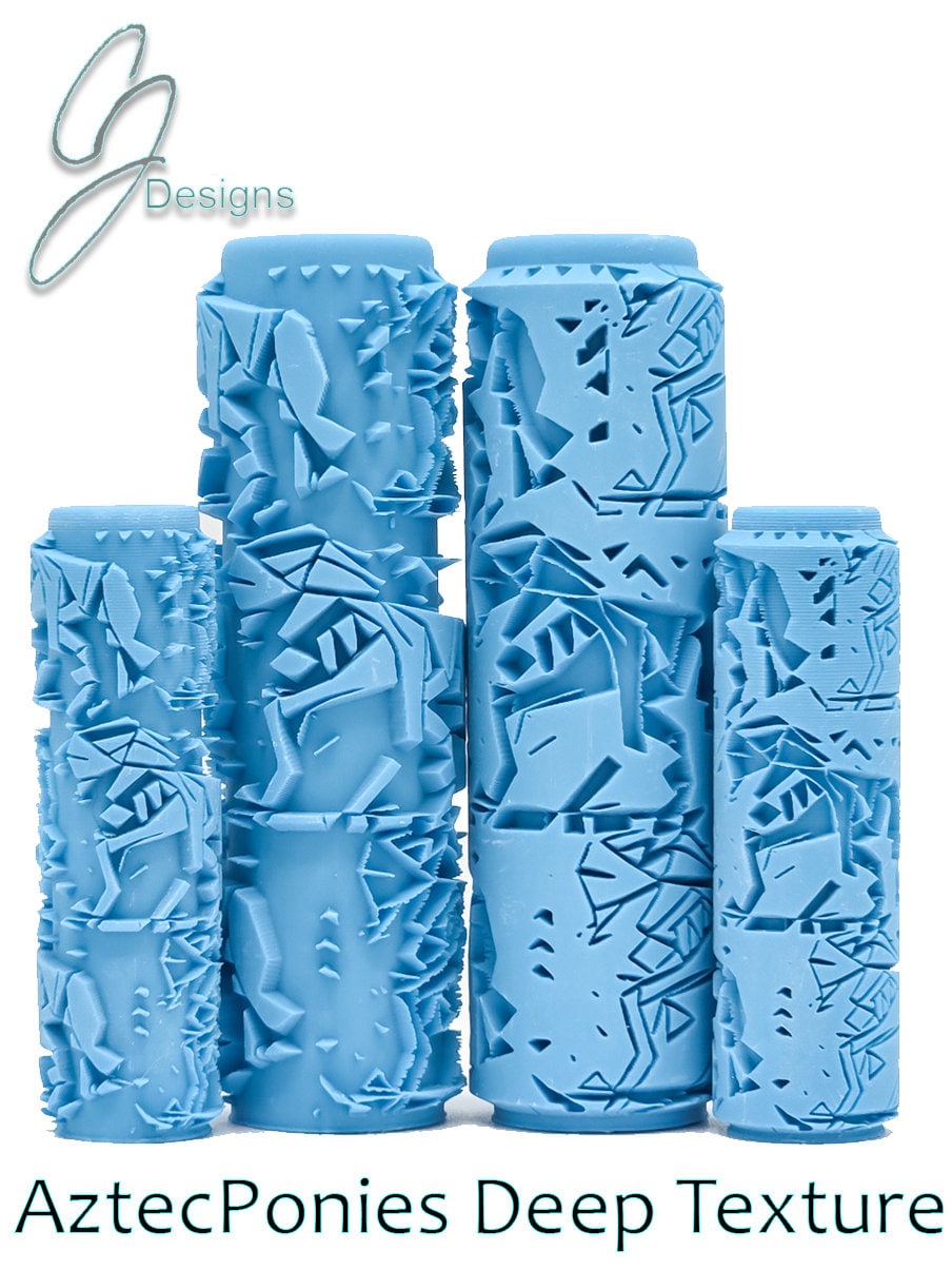 Aztec Ponies Deep Impression Texture Roller